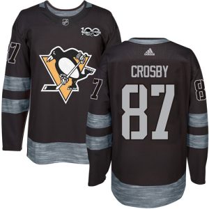 Herren Pittsburgh Penguins Eishockey Trikot Sidney Crosby #87 Authentic Schwarz 1917-2017 100th Anniversary